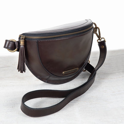 Urban Equestrian  Sonoma Sling Bag in Deep Brown