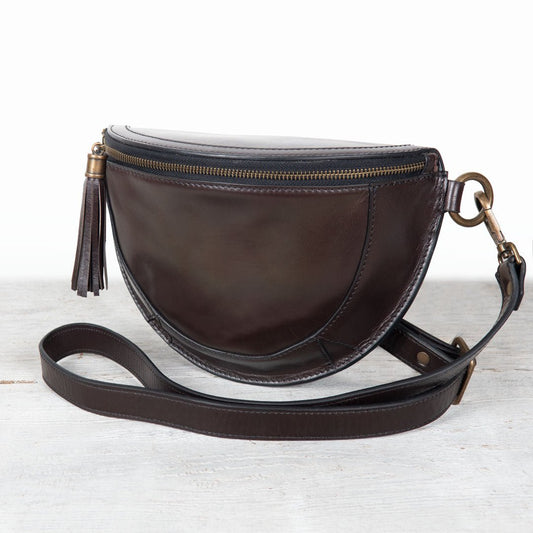 Urban Equestrian  Sonoma Sling Bag in Deep Brown