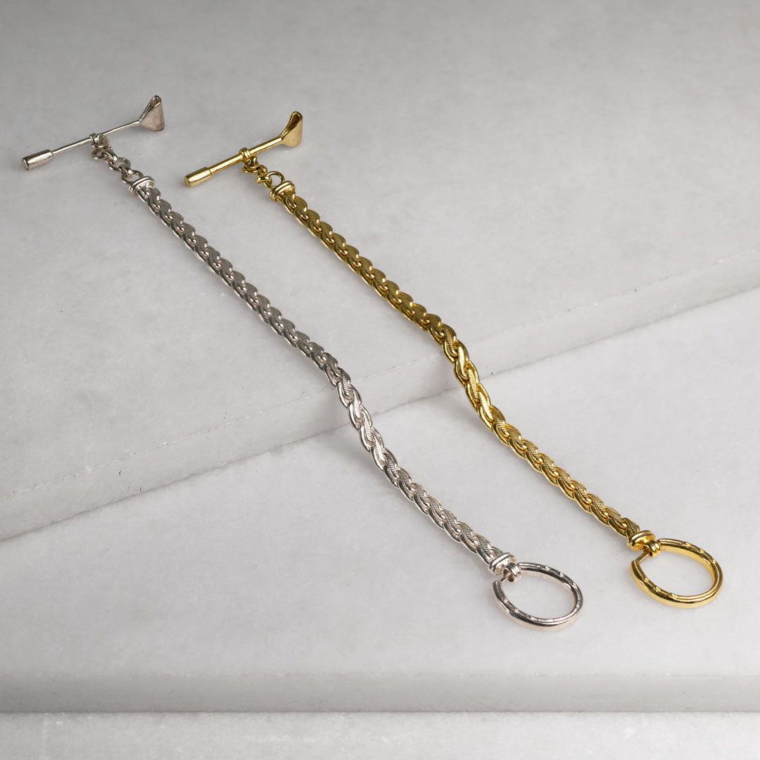 Urban Equestrian  Luxe Horseshoe Clasp Bracelet in Gold