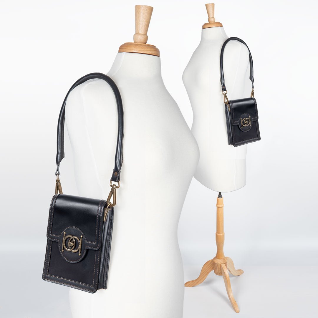 Urban Equestrian  Talisman - Horse Bit Lock Phone Bag in Black