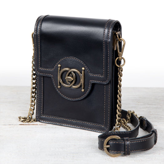 Urban Equestrian  Talisman - Horse Bit Lock Phone Bag in Black