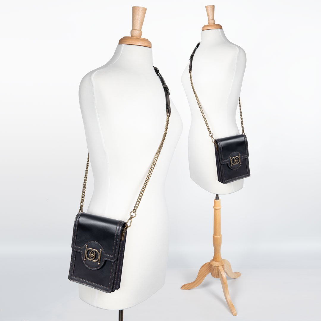 Urban Equestrian  Talisman - Horse Bit Lock Phone Bag in Black