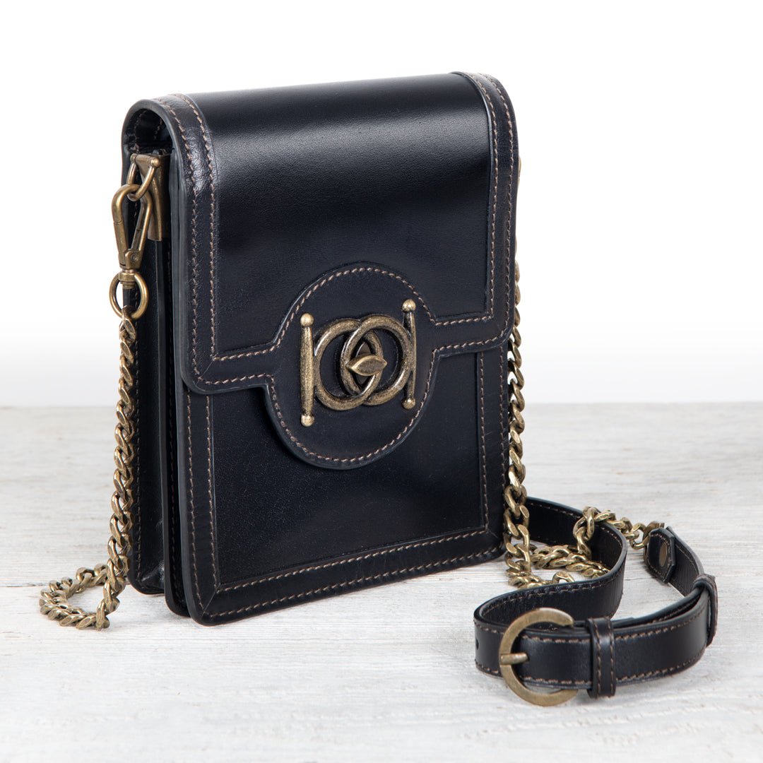 Urban Equestrian  Talisman - Horse Bit Lock Phone Bag in Black