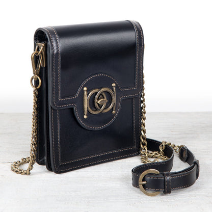 Urban Equestrian  Talisman - Horse Bit Lock Phone Bag in Black