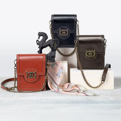 Urban Equestrian  Talisman - Horse Bit Lock Phone Bag in Black
