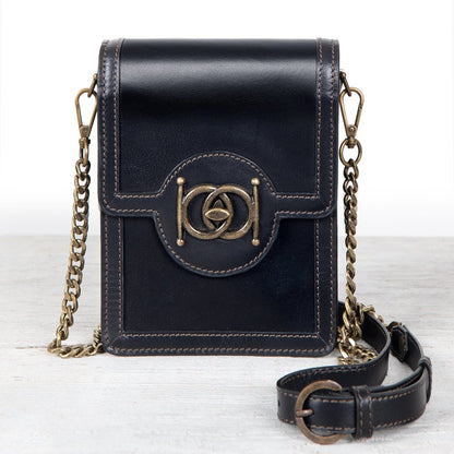 Urban Equestrian  Talisman - Horse Bit Lock Phone Bag in Black