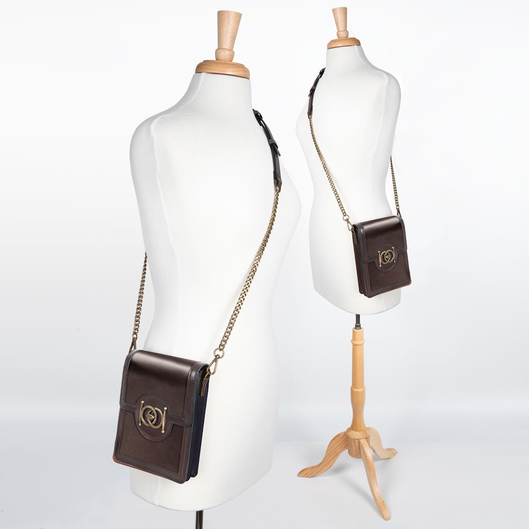 Urban Equestrian  Talisman - Horse Bit Lock Phone Bag in Brown
