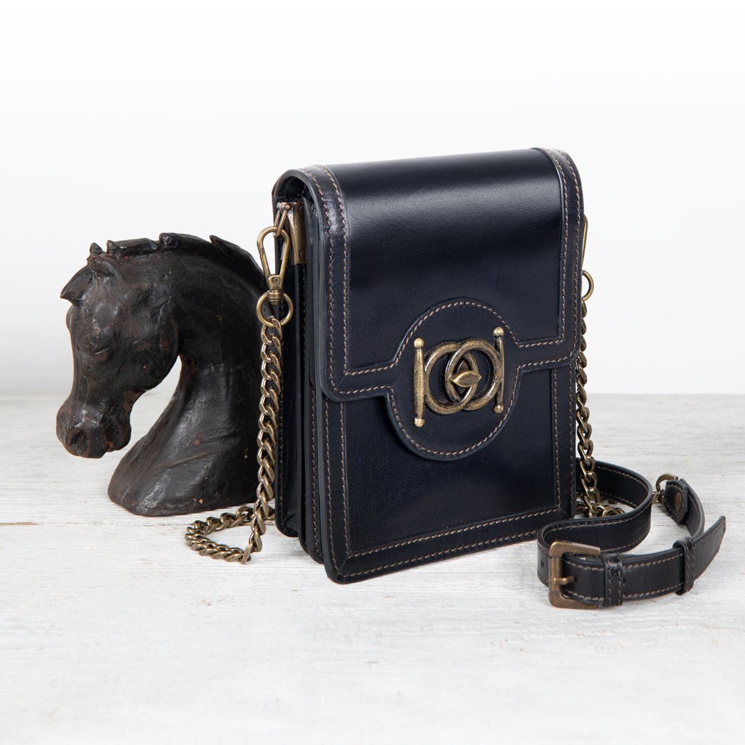 Urban Equestrian  Talisman - Horse Bit Lock Phone Bag in Brown