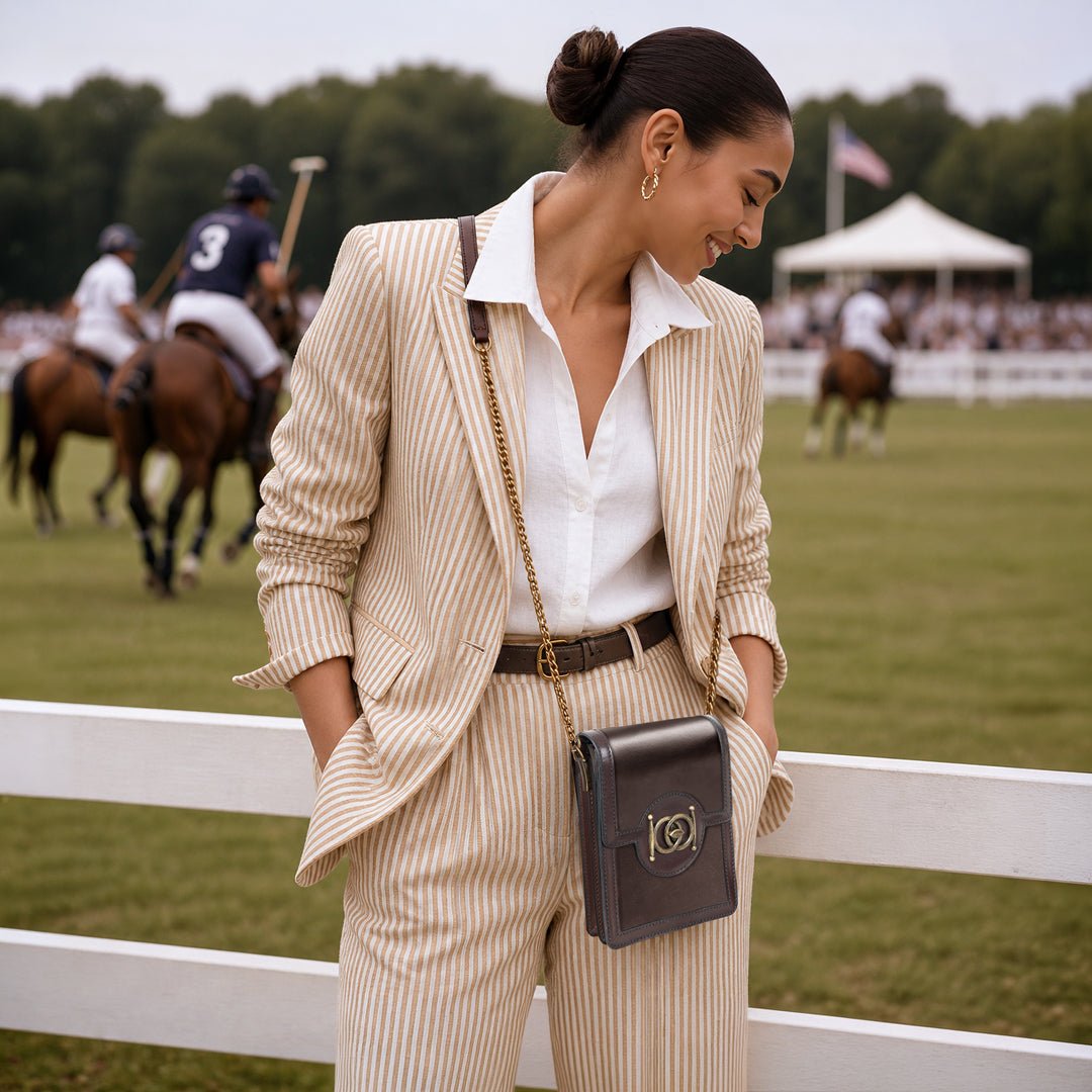 Urban Equestrian  Talisman - Horse Bit Lock Phone Bag in Brown