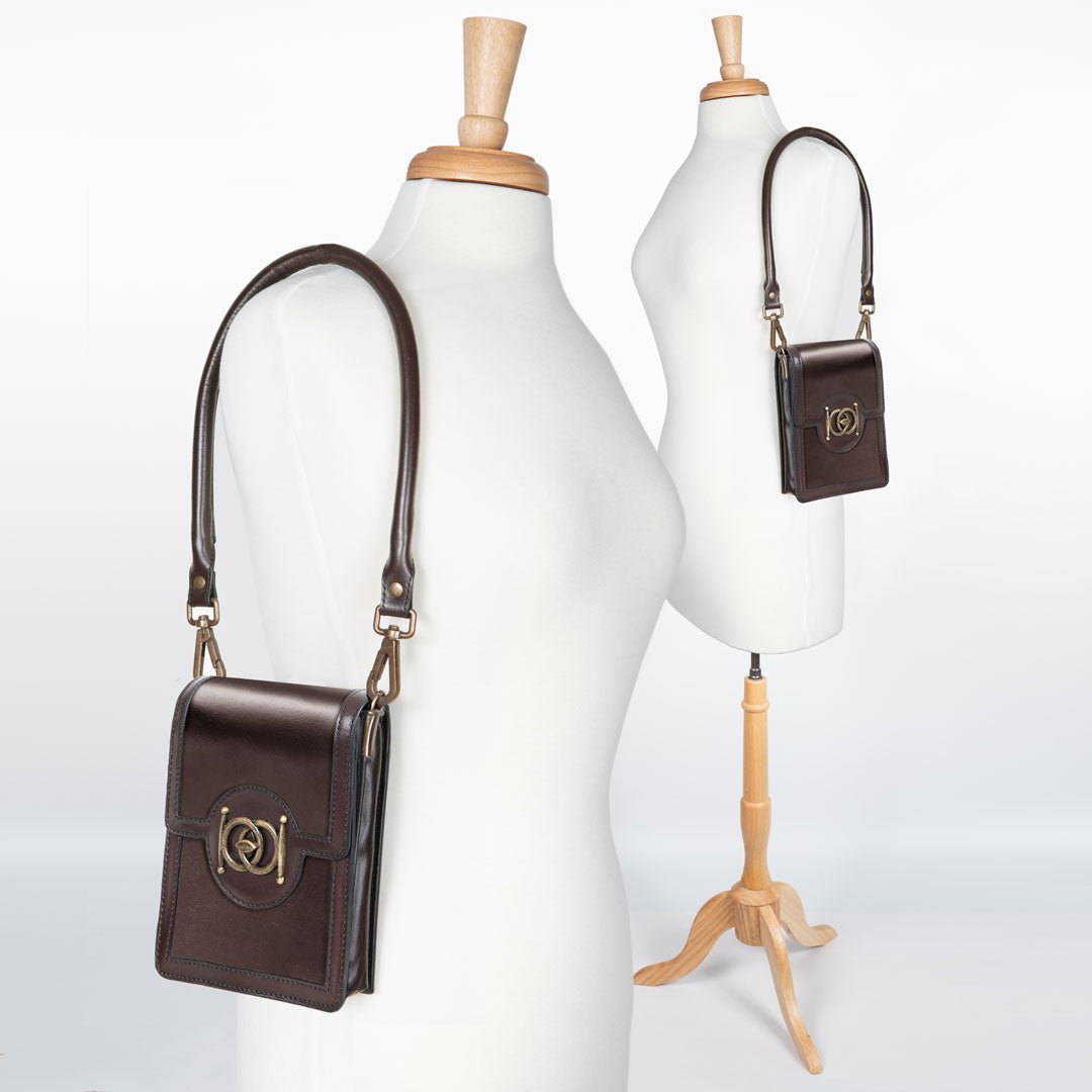 Urban Equestrian  Talisman - Horse Bit Lock Phone Bag in Brown