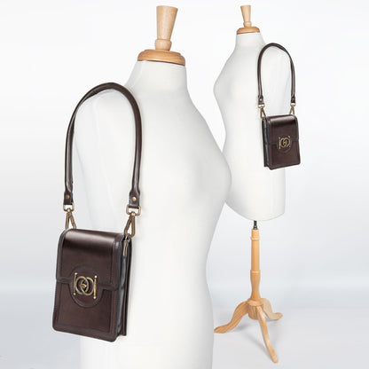 Urban Equestrian  Talisman - Horse Bit Lock Phone Bag in Brown