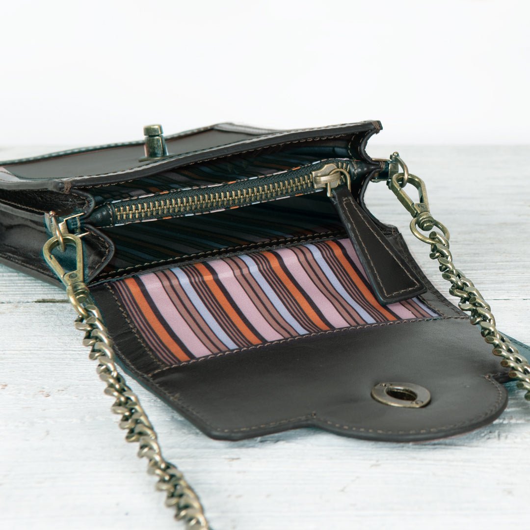Urban Equestrian  Talisman - Horse Bit Lock Phone Bag in Brown