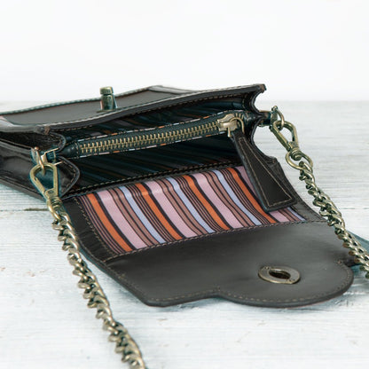 Urban Equestrian  Talisman - Horse Bit Lock Phone Bag in Brown