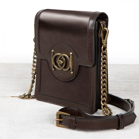 Urban Equestrian  Talisman - Horse Bit Lock Phone Bag in Brown