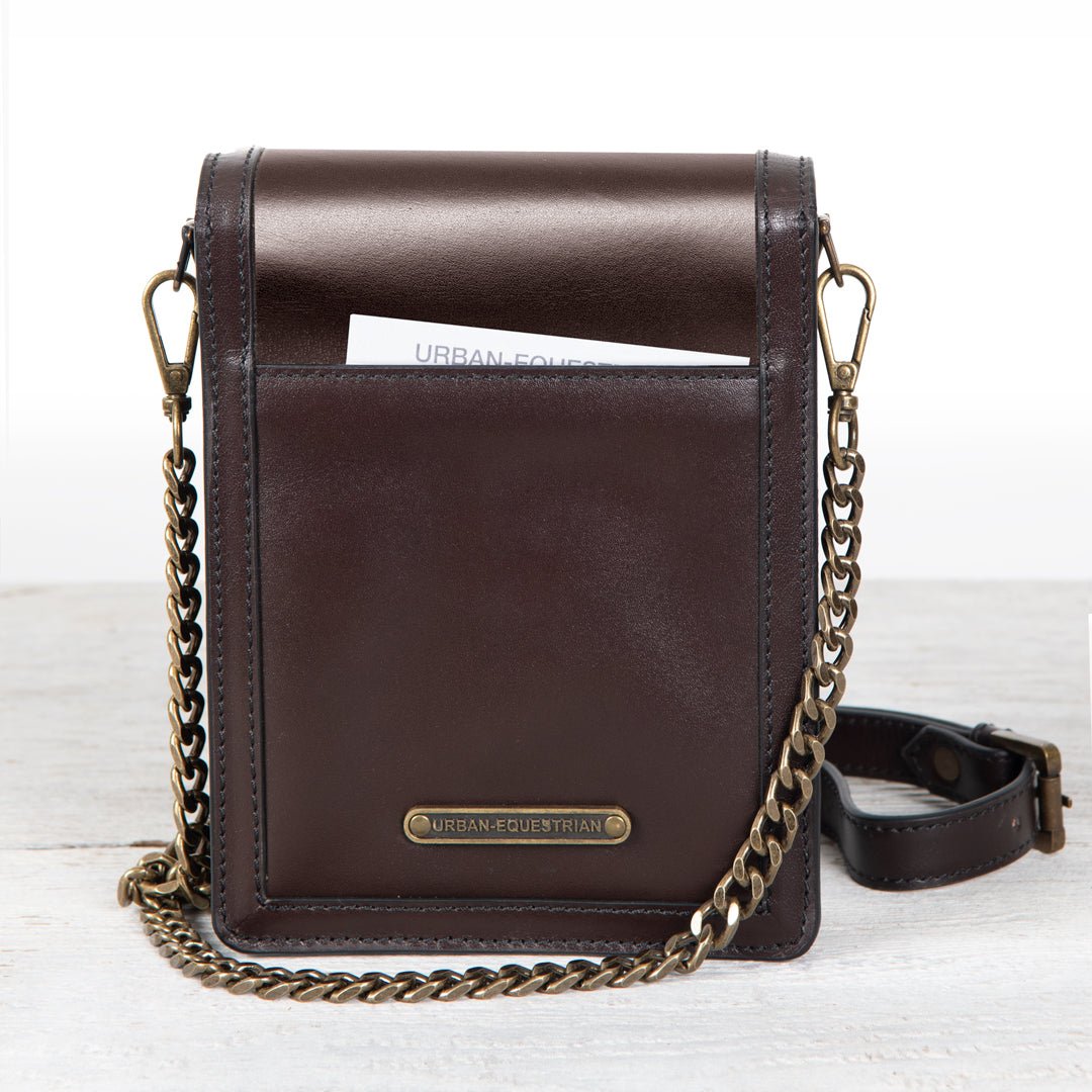 Urban Equestrian  Talisman - Horse Bit Lock Phone Bag in Brown
