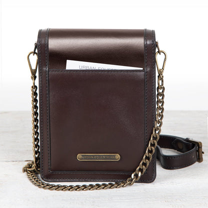 Urban Equestrian  Talisman - Horse Bit Lock Phone Bag in Brown