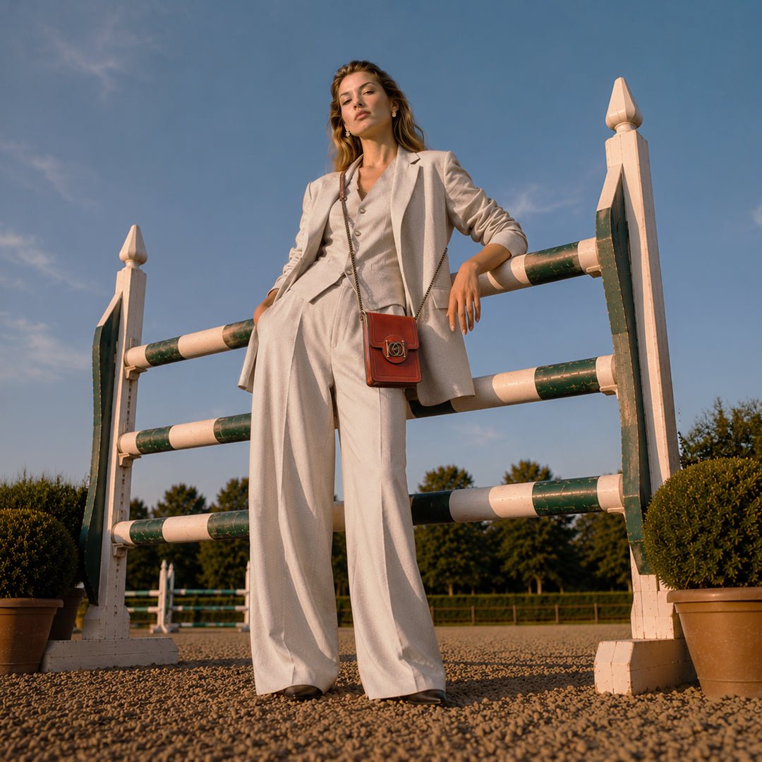 Urban Equestrian  Talisman - Horse Bit Lock Phone Bag in Cognac