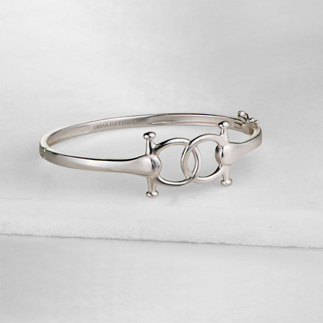 Talisman - Equestrian Horse Bit Bracelet in Silver