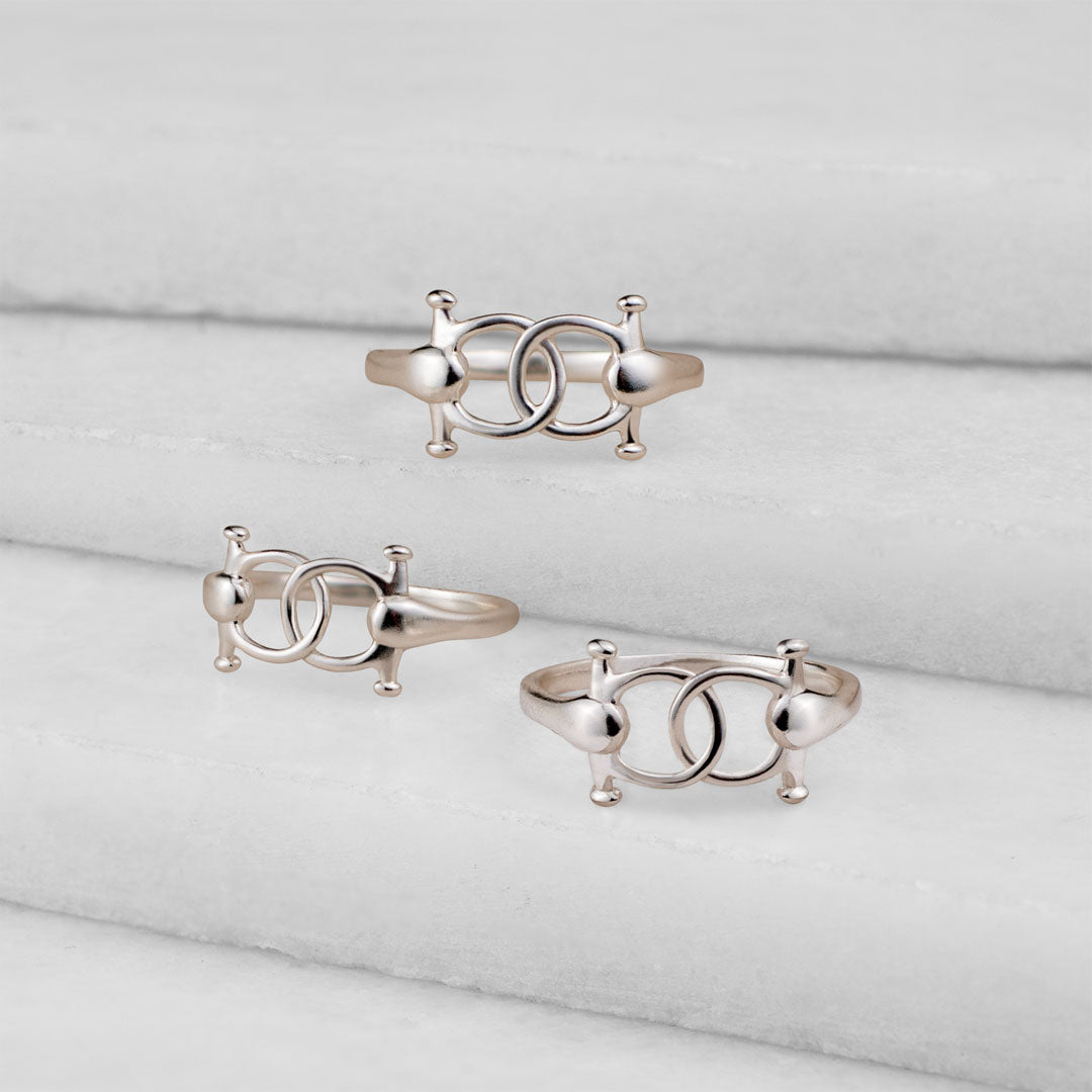 Talisman - Equestrian Horse Bit Bracelet in Silver