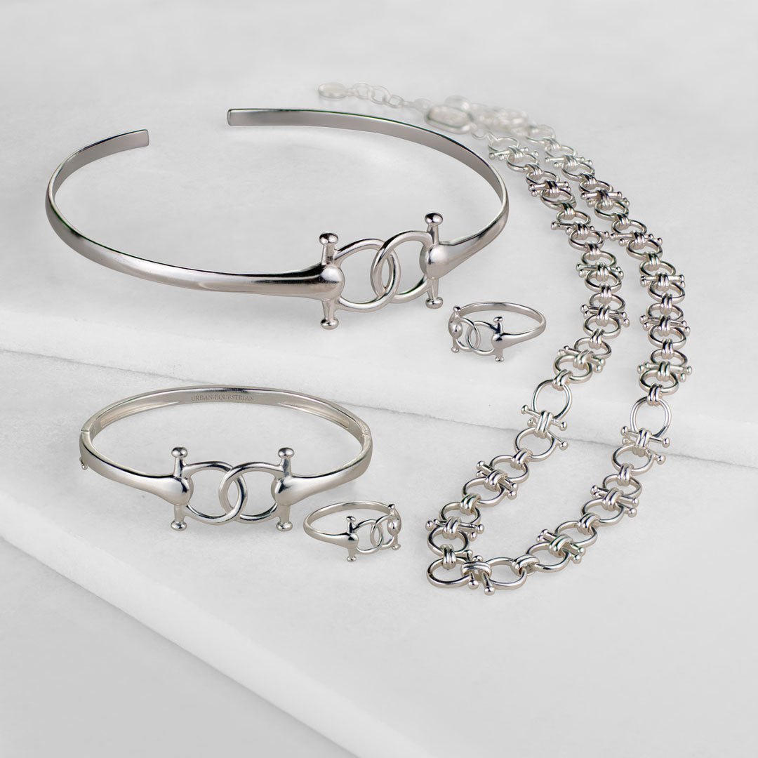 Talisman - Equestrian Horse Bit Bracelet in Silver