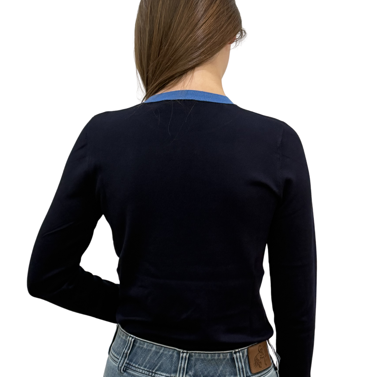 TKEQ Essential Contrast Crewneck Sweater