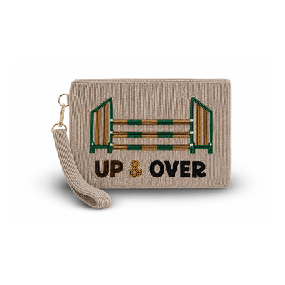 Tucker Tweed  Up & Over Large Beaded Pouch