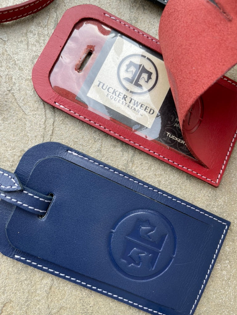 Tucker Tweed Leather Luggage Tags