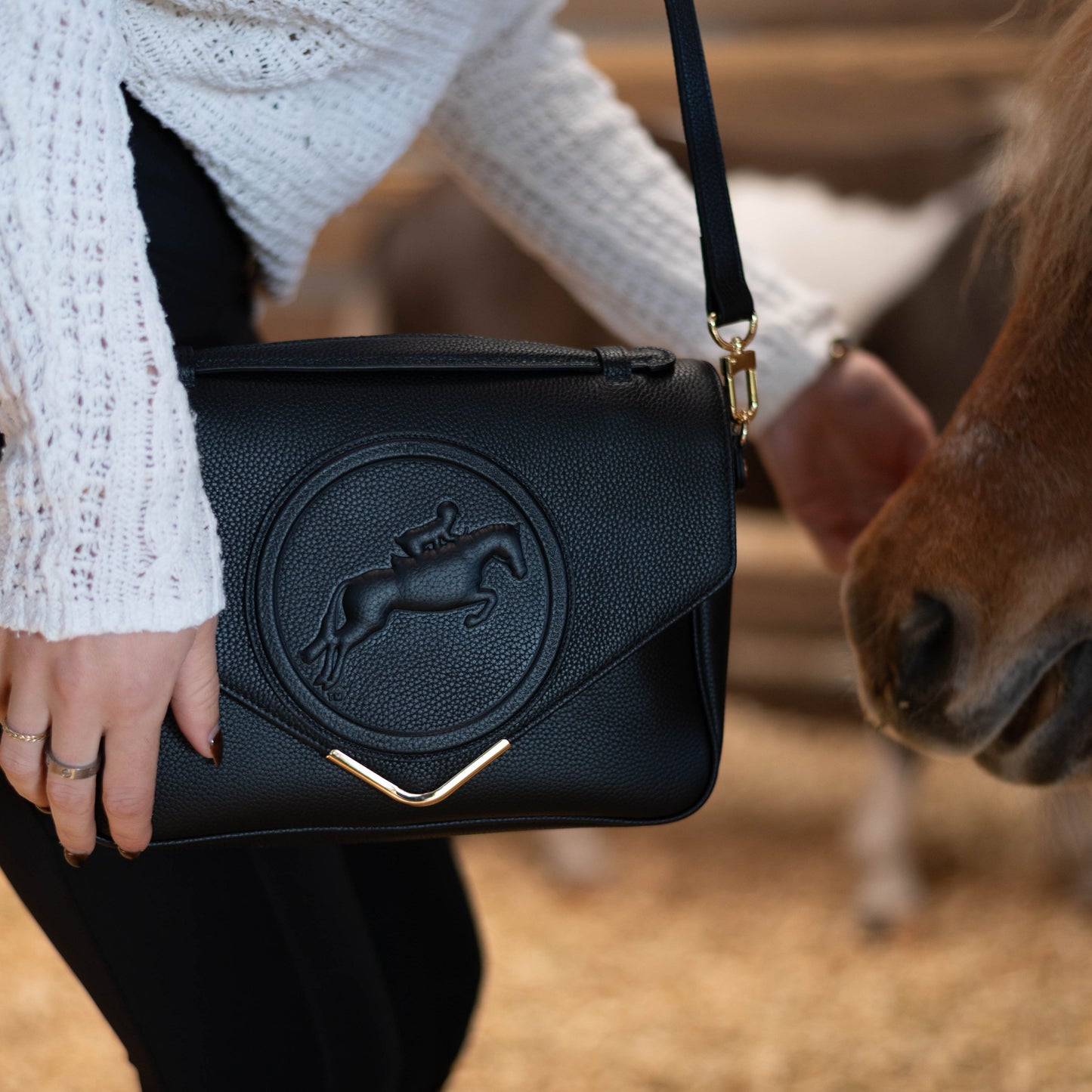 Tucker Tweed  Madelyn Crossbody | Hunter/Jumper