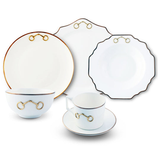 Vagabond House - Bone China Gold Bit Dinnerware