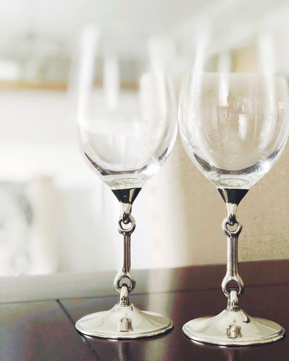 Vagabond House - Equestrian Bit Wine Glass