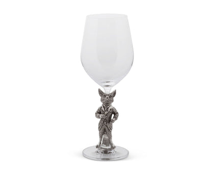 Vagabond House - Hunting Dressed Fox Wine Glass