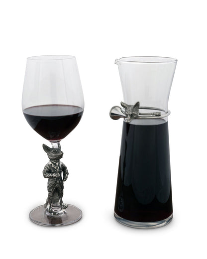 Vagabond House - Hunting Dressed Fox Wine Glass