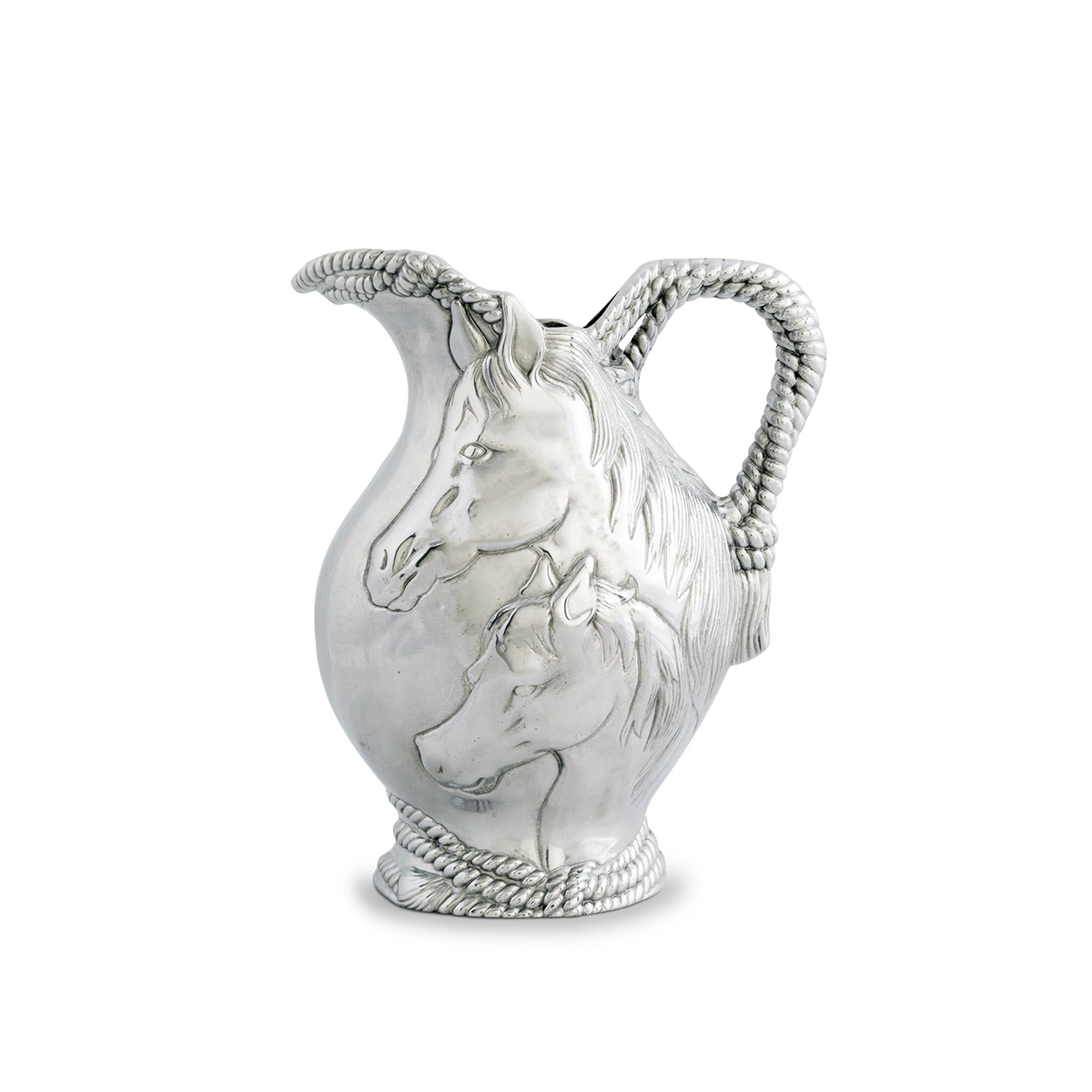 Arthur Court Equestrian Pitcher-Rope Style