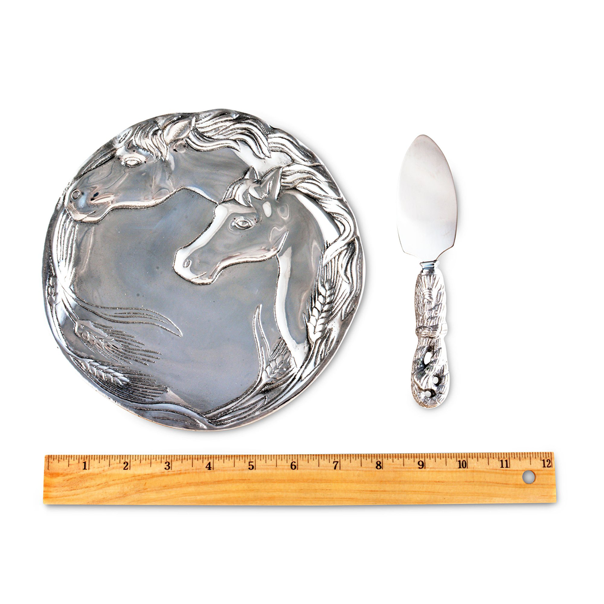 Arthur Court Equestrian Horse Plate with Server