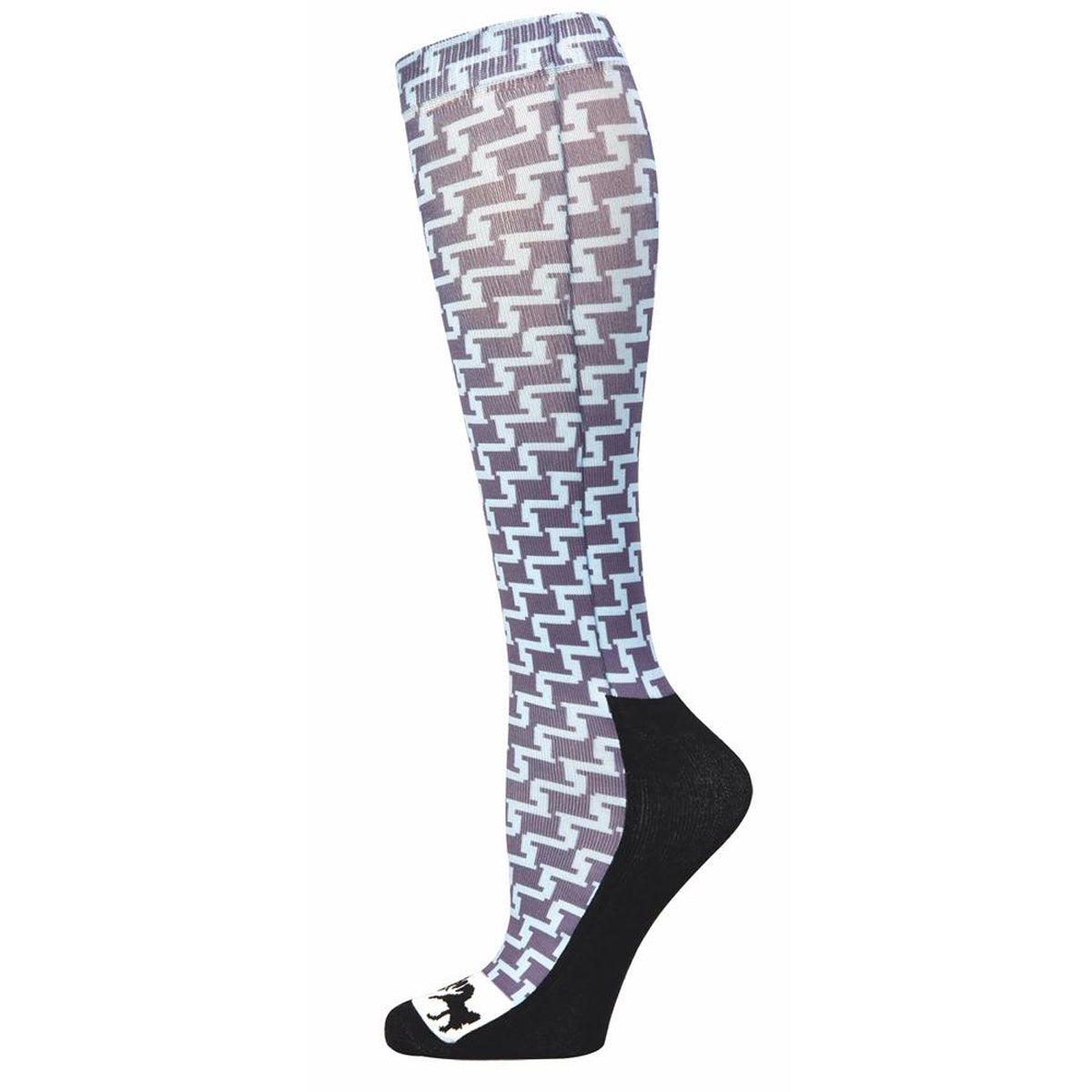 Equine Couture Ladies Geo Padded Knee Hi Boot Socks