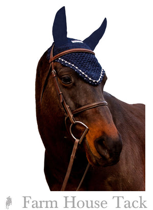 Equine Couture Fly Bonnet with Crystal