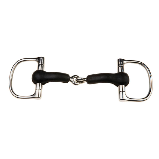 JP Korsteel Rubber Mouth Jointed Dee Ring Snaffle Bit