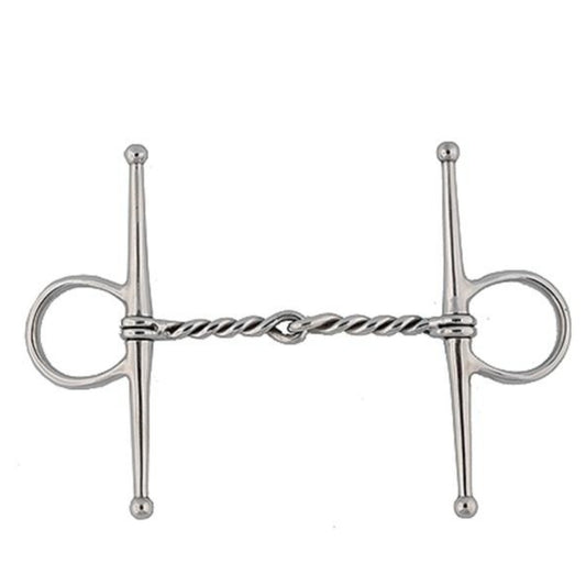 Stainless Steel Single Twisted Wire Full Cheek Snaffle Bit
