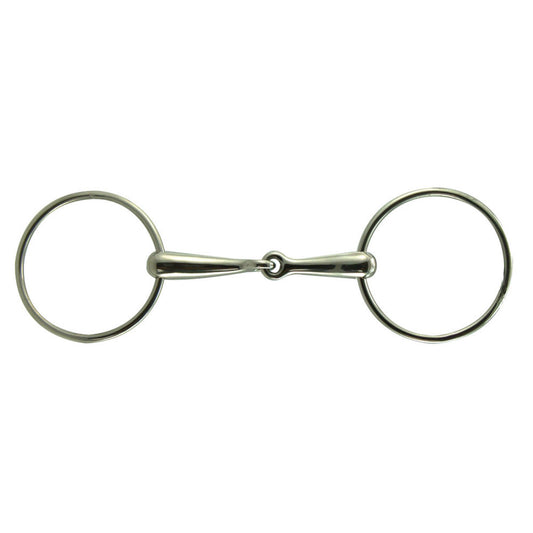 Coronet Loose Ring Solid Mouth Race Snaffle Bit