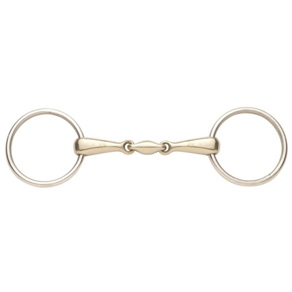 Ovation Elite German Silver Mouth Snaffle with Stainless Steel Rings