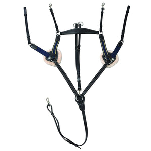 HDR Pro 5 Point Elastic Breastplate Martingale with Running Attachment