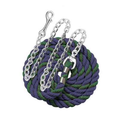 Perri's Multicolor Cotton Lead Rope with Chain