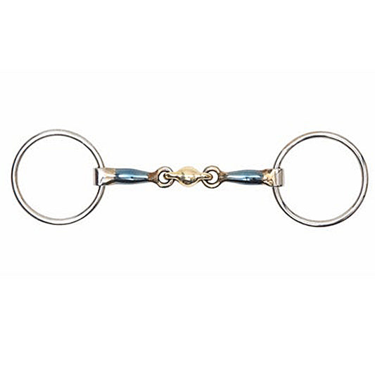 Shires Blue Sweet Iron Loose Ring with Lozenge Bit