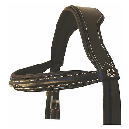 HDR Pro Mono Crown Fancy Bridle with Patent Leather Piping and Laced Reins