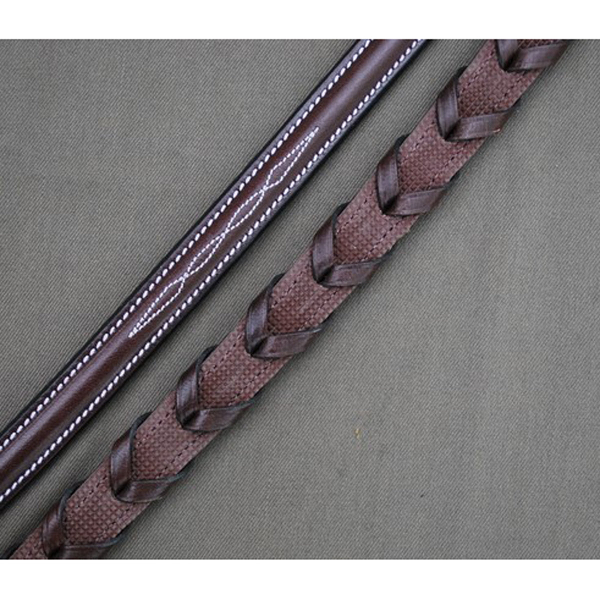 Red Barn by KL Select Stealth Laced Reins