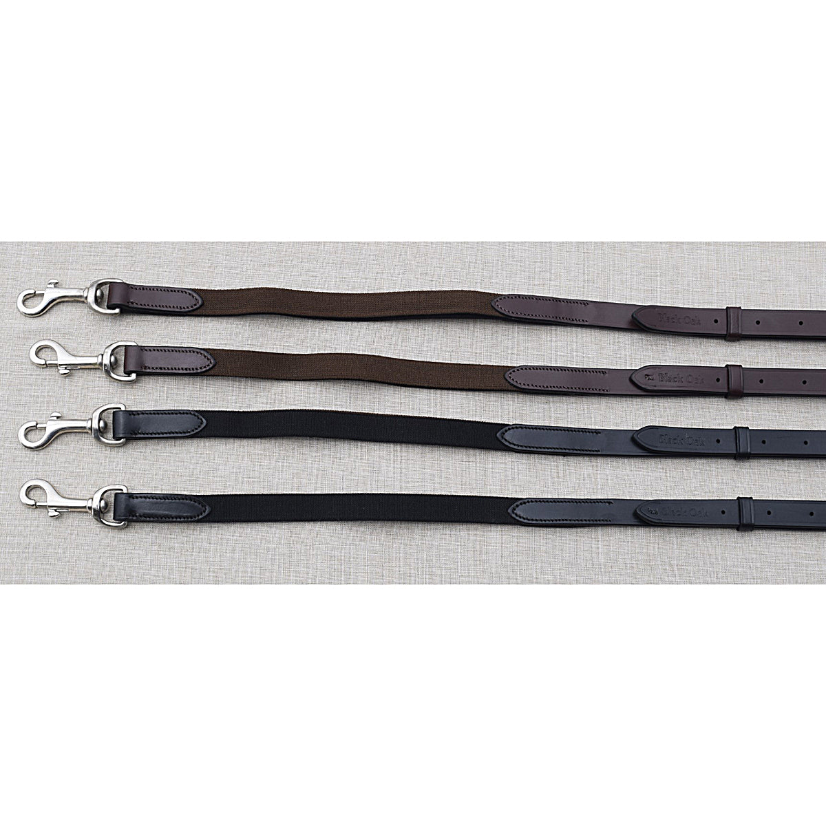 Black Oak by KL Select Elastic Side Reins
