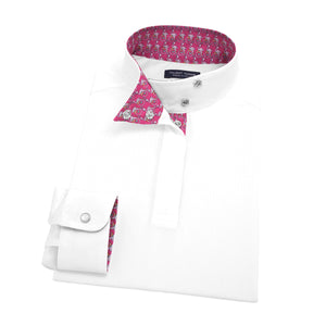 Essex Classics Girls "Zoomin' Flamingos" Talent Yarn Wrap Collar Long Sleeve Show Shirt
