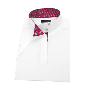 Essex Classics Girls "Zoomin' Flamingos" Talent Yarn Wrap Collar Short Sleeve Show Shirt