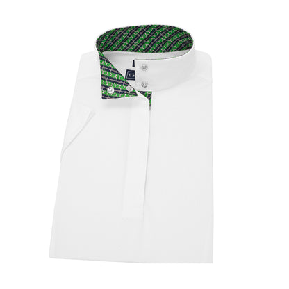 Essex Classics Ladies "Spurs & Straps" Talent Yarn Straight Collar Short Sleeve Show Shirt