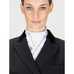 Equiline Cloe Stock Tie with Silver Ribbon